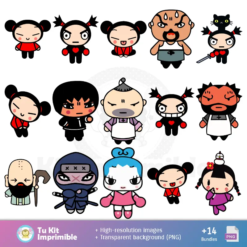 Personajes | I Carinosites - Carte Decorative Digitali