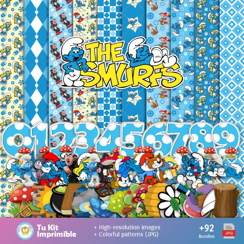 I Puffi - Decorazioni Digitali