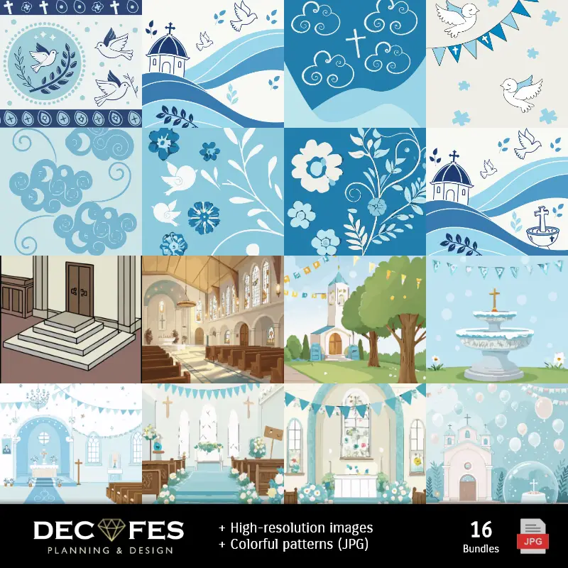 Fondos | Baptize Child - Stampabile per Scrapbook e fai da te