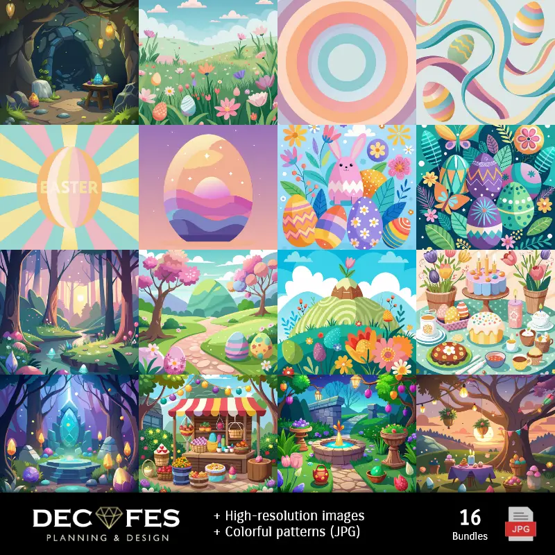 Цифровой бумажный пасхальный кролик - для Scrapbook и DIY