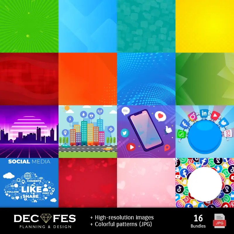 Collages | Digital paper Emojis Emoticones - Printable for Scrapbook and DIY