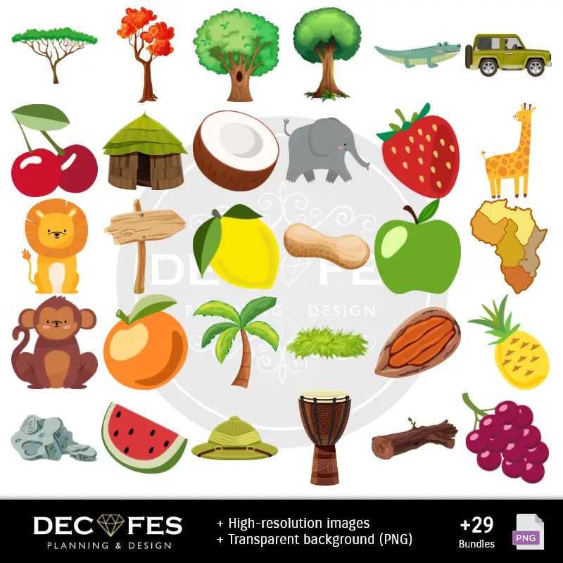 Accesorios | Giraffe di carta digitale - stampabile per Scrapbook e fai da te