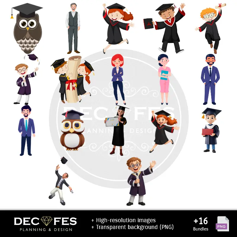 Fondos | Promozione della graduazione di carta digitale - Stampabile per Scrapbook e fai da te