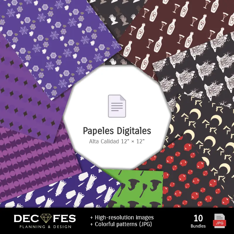 Collages | Papel Digital Hotel Transylvania - Imprimíveis para Scrapbook e DIY