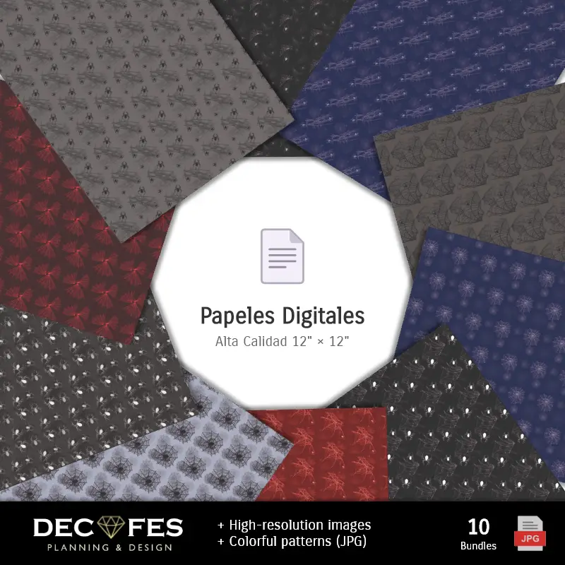 Collages | Papel Digital Homem Araña - Imprimíveis para Scrapbook e DIY