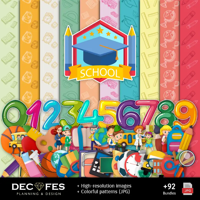 Collages | Digitale Papierschule - Druckbar für Scrapbook und DIY