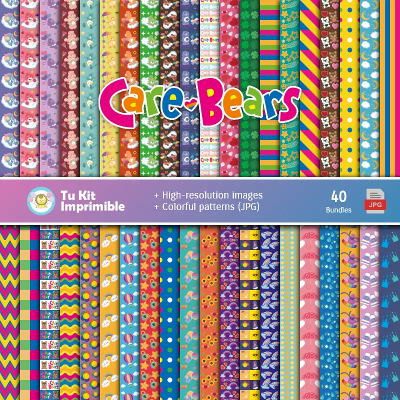 Digital Paper Set I Carinosites - Fontane per Fiestas e Scrapbooking