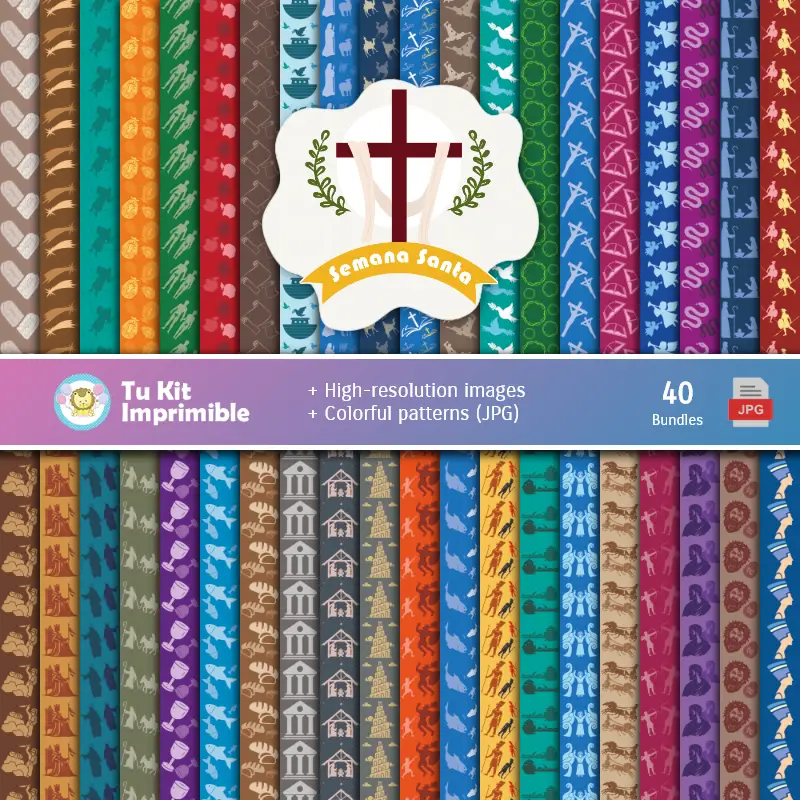 Set di carta digitale Pasqua - Fondazioni e Scrapbooking