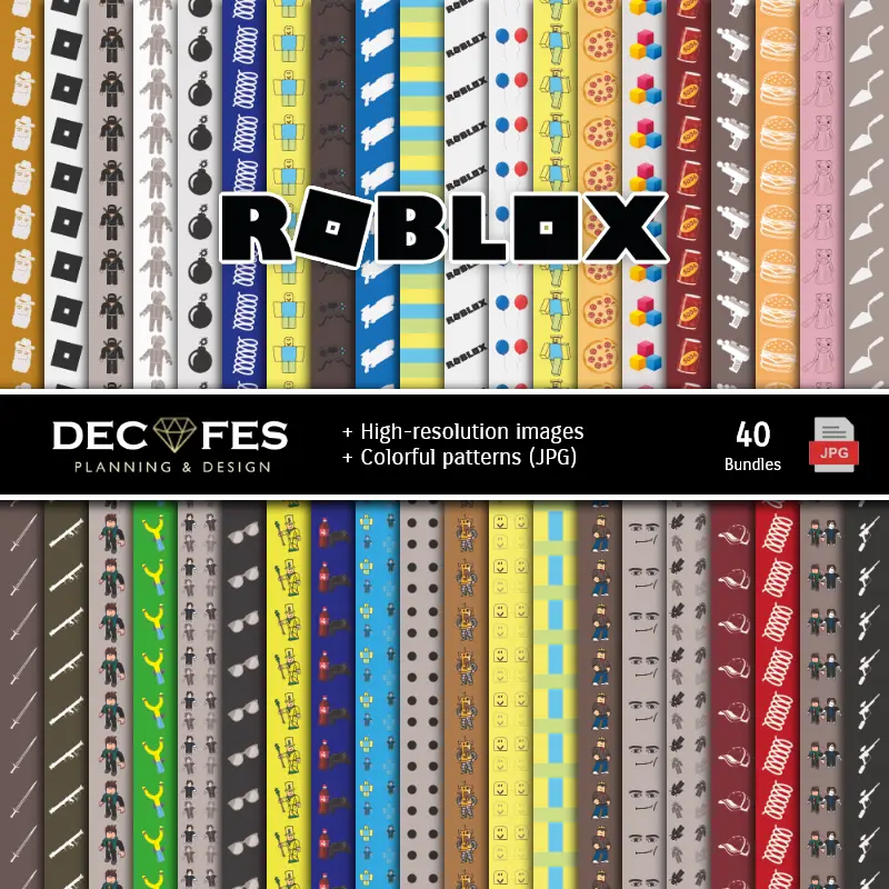 Fondos | Digital Paper Set Roblox - Festivals and Scrapbooking