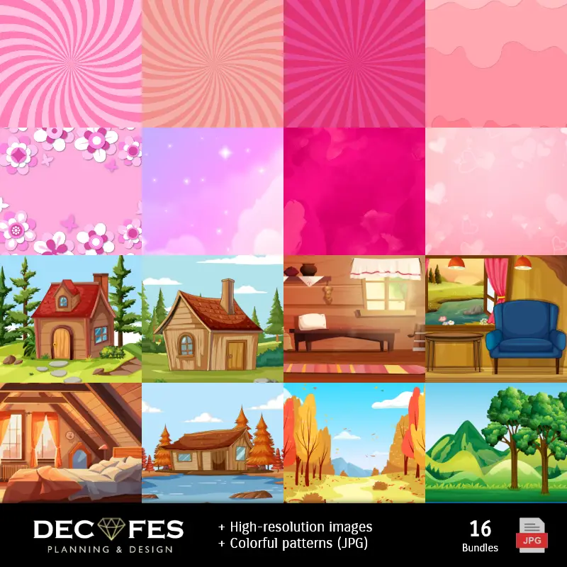 Fondos | Digital Paper The Red Riding and The Wolf - Stampabile per Scrapbook e fai da te