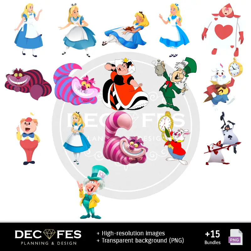 Accesorios | Digital role Alicia in Wonderland - Stampabile per Scrapbook e fai da te