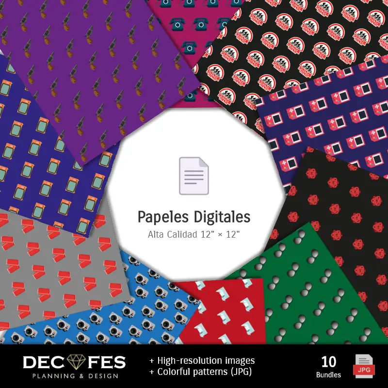 Collages | Straniero digitale La carta delle cose - Stampabile per Scrapbook e fai da te