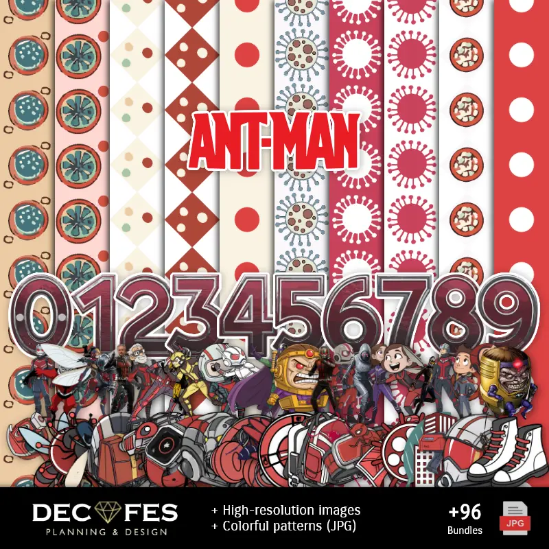 Carta digitale Ant-Man - Stampabile per Scrapbook e fai da te