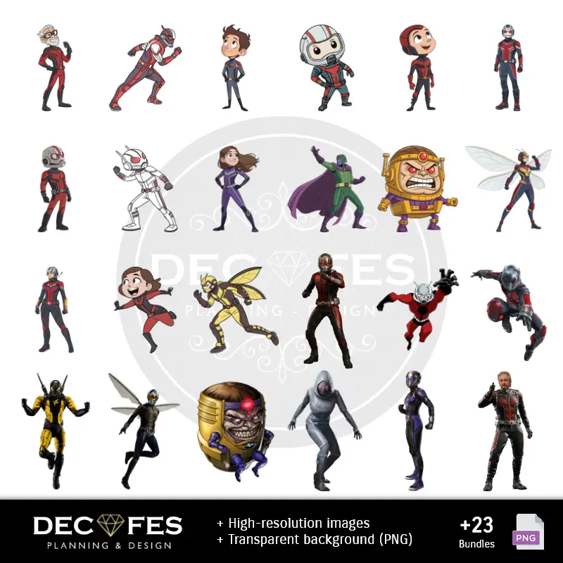 Números Temáticos | Carta digitale Ant-Man - Stampabile per Scrapbook e fai da te