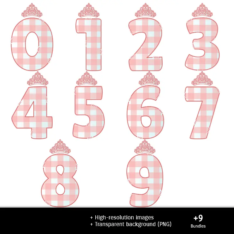 Números Temáticos | Carta digitale Osita Rosa - Stampabile per Scrapbook e fai da te