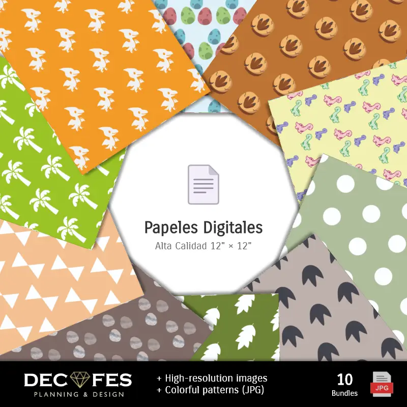 Collages | Dinosaures de scrapbook - Conceptions imprimables pour les manuels