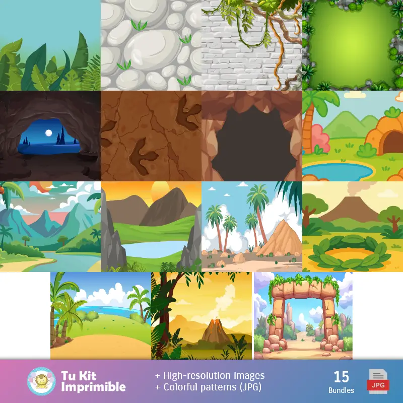 Fondos | Dinosauri - Decorazioni Digitali