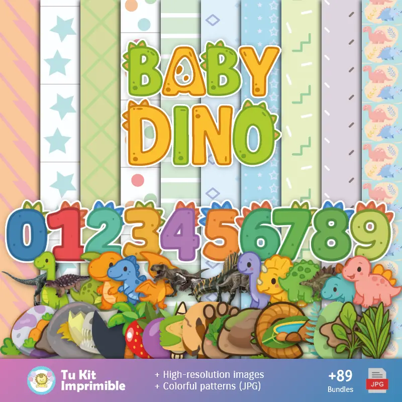 Dinosauri - Decorazioni Digitali