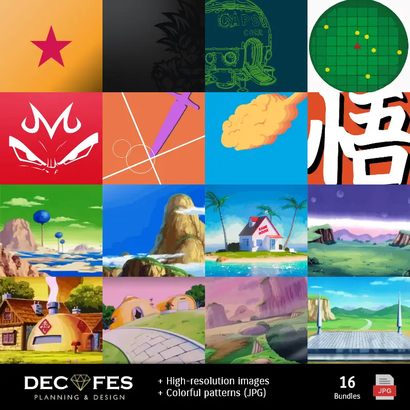 Fondos | Dragon Ball Z digitale Carta - Stampabile per Scrapbook e fai da te