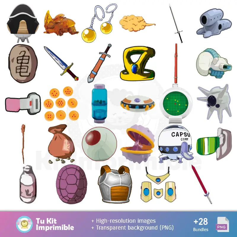 Accesorios | Dragon Ball Z Fonds d'écran - Papiers numériques