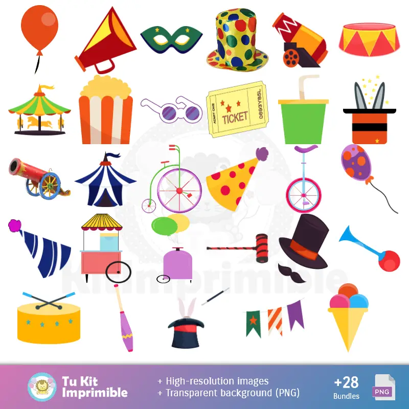 Números Temáticos | Dumbo Wallpapers - Digital Decor Papers