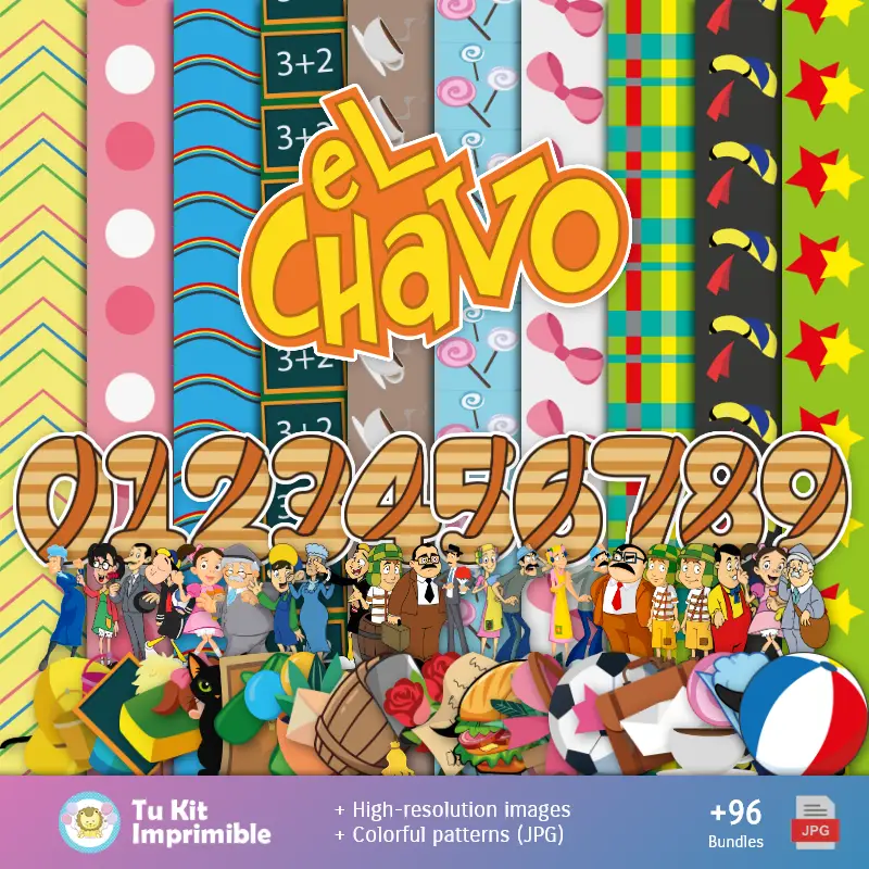 Personajes | El Chavo del 8 - Digital सजावट कागज