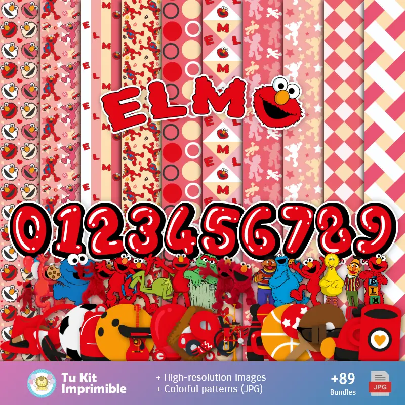Elmo Wallpapers - Digital Decor Papers