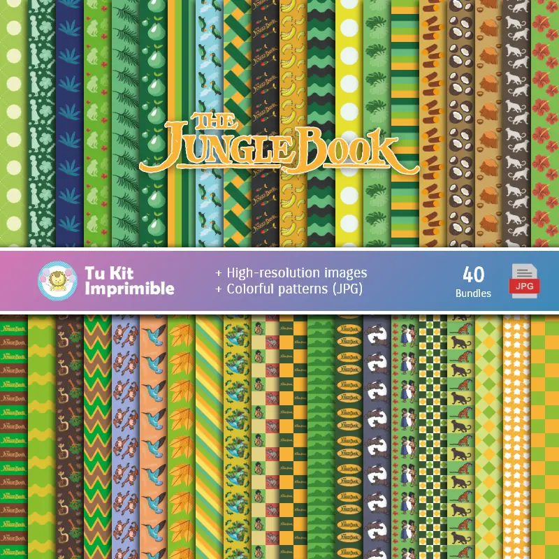 Ensemble de papier numérique Le Livre de la Forêt - Fontaines pour Festivals et Scrapbooking