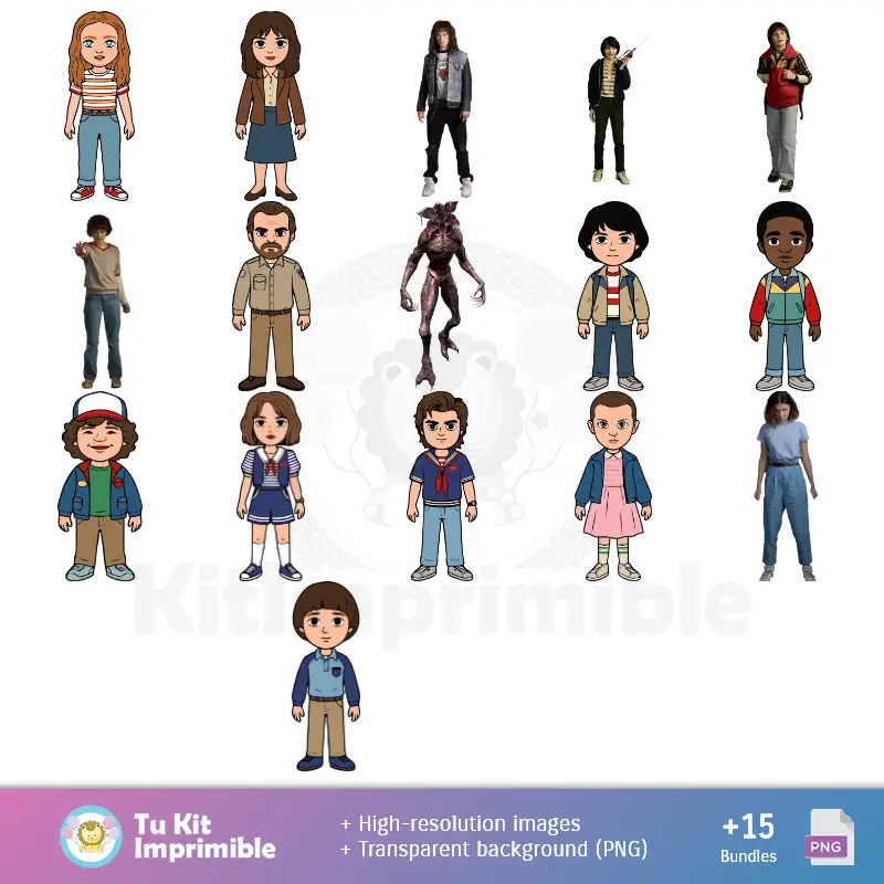 Personajes | Étrangers - Papiers numériques