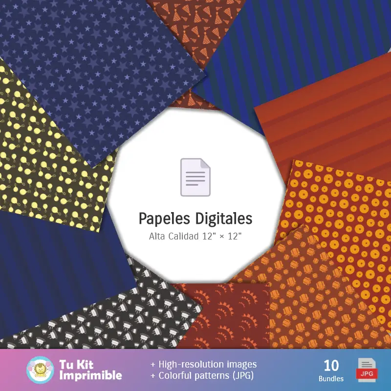 Collages | Festivals Neon - Papiers numériques