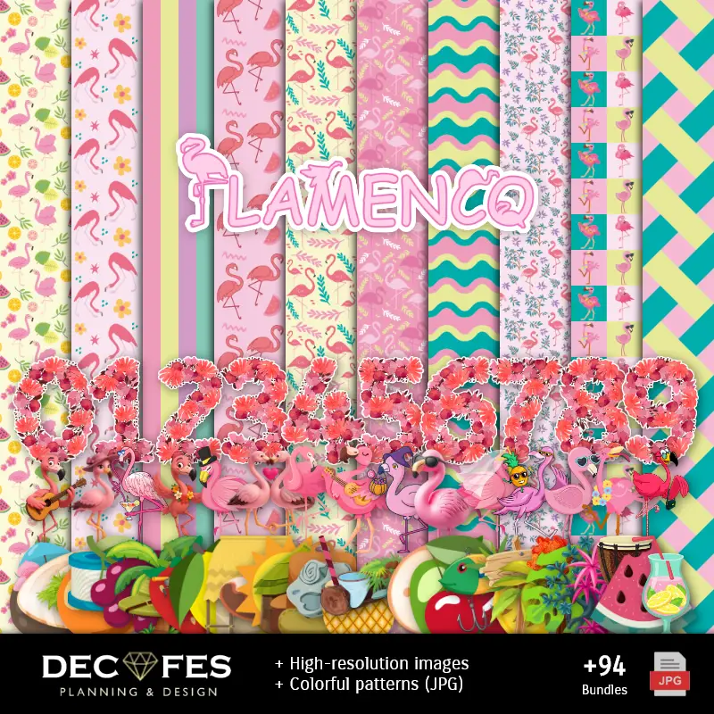 Personajes | Scrapbook Flamencos - Designs Imprimíveis para Manualidades