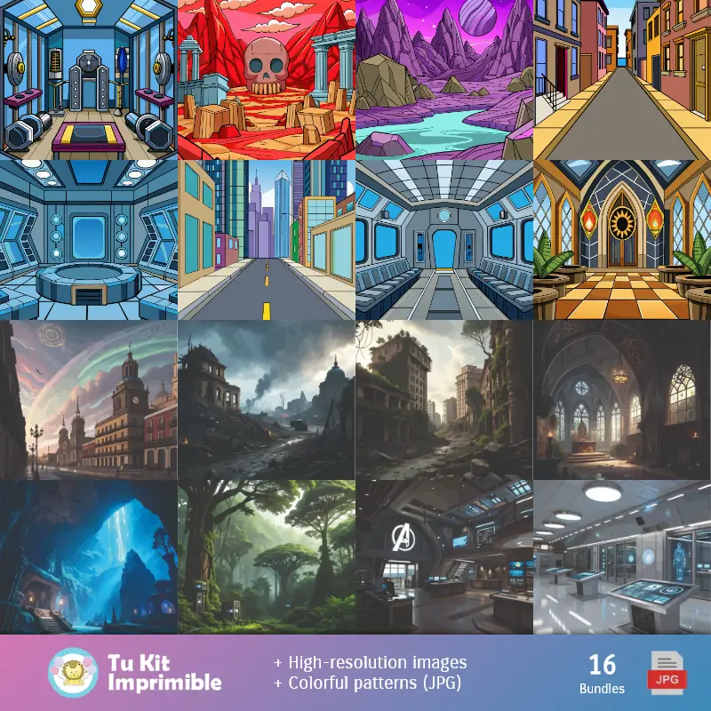 Fondos | Fondos Avengers - Papeles Digitales para Decoración