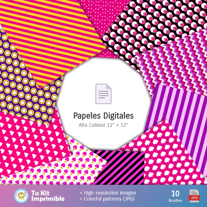 Collages | Fondos Barbie - Papeles Digitales para Decoración