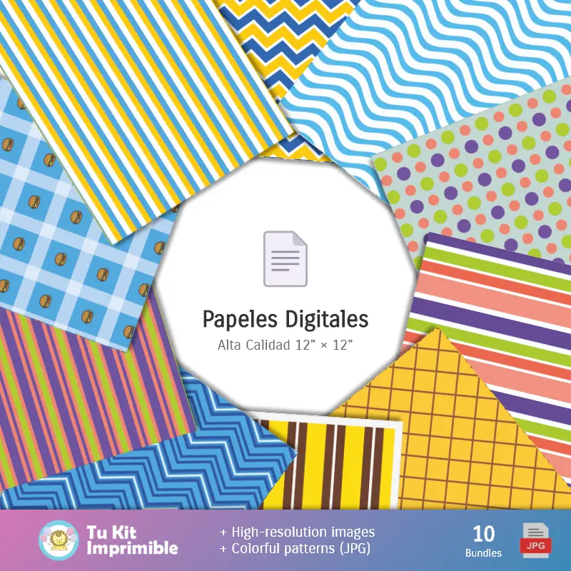 Números Temáticos | Fondos Bob Esponja - Papeles Digitales para Decoración