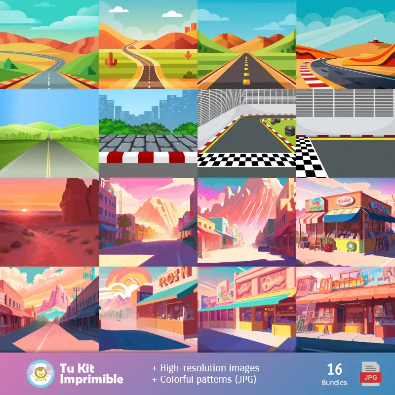 Números Temáticos | Fondos Cars McQueen - Papeles Digitales para Decoración