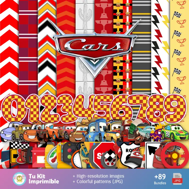 Fondos Cars McQueen - Papeles Digitales para Decoración