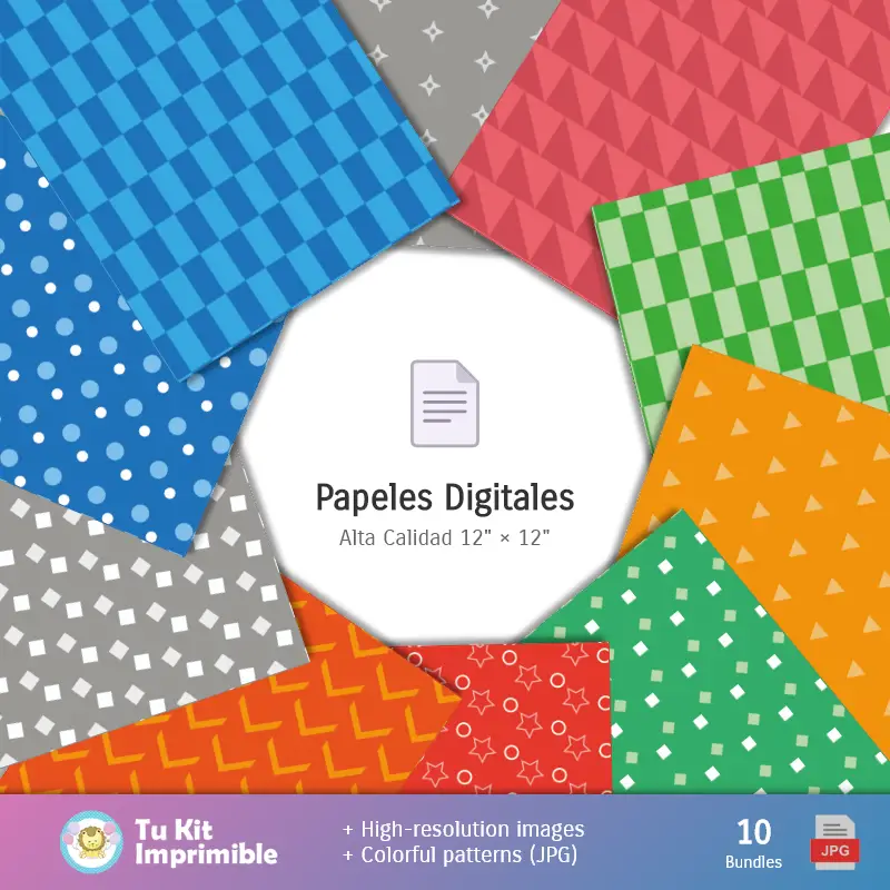 Números Temáticos | Fondos Día del Padre - Papeles Digitales para Decoración