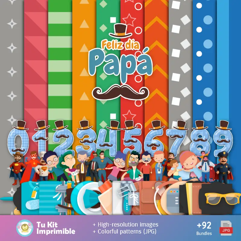 Fondos Día del Padre - Papeles Digitales para Decoración