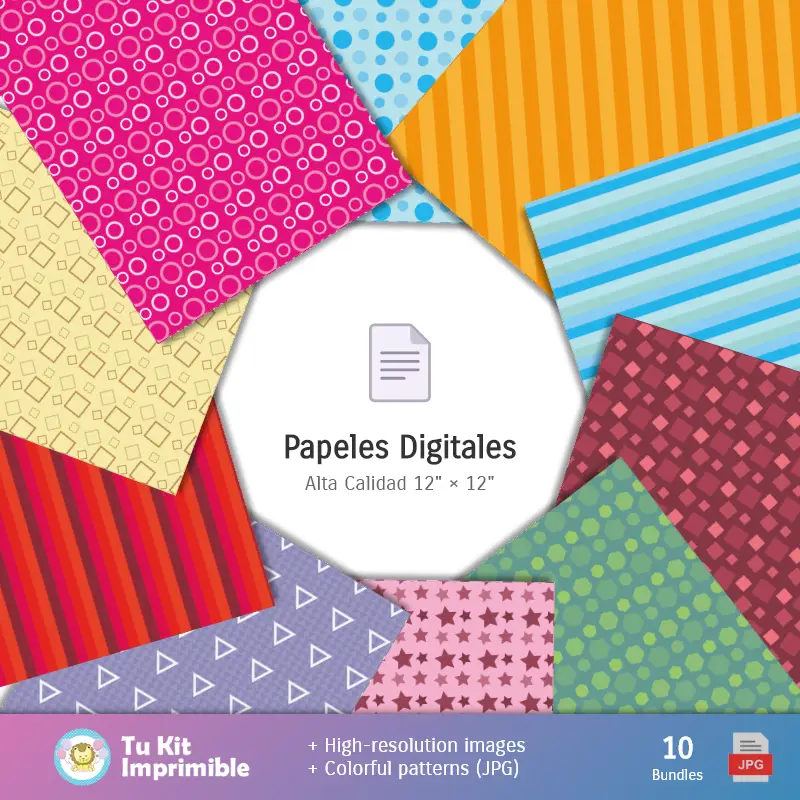 Collages | Fondos Día del Profesor - Papeles Digitales para Decoración
