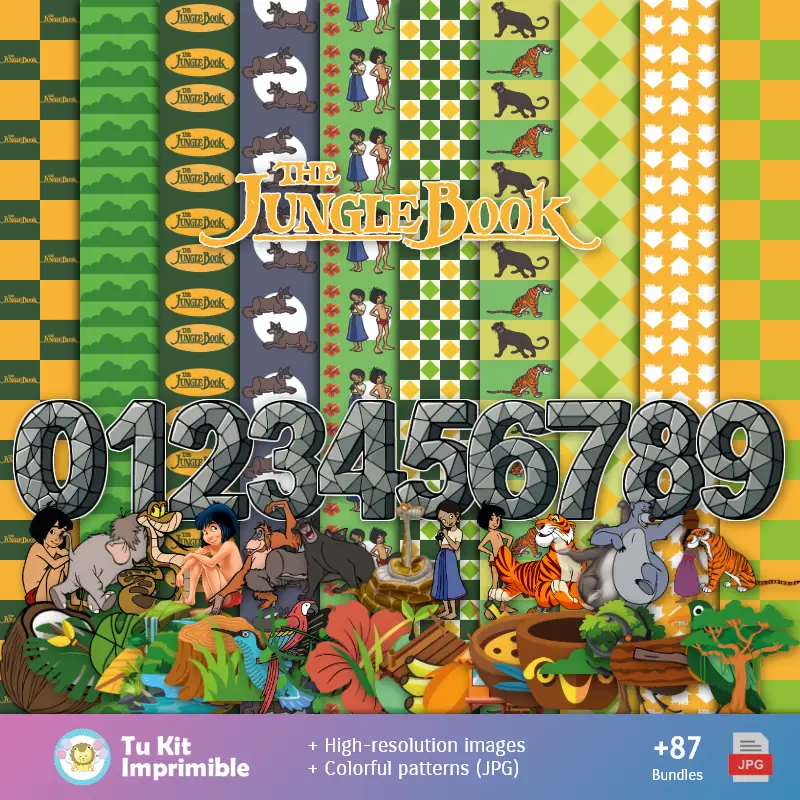 Fondos El Libro de La Selva - Papeles Digitales para Decoración