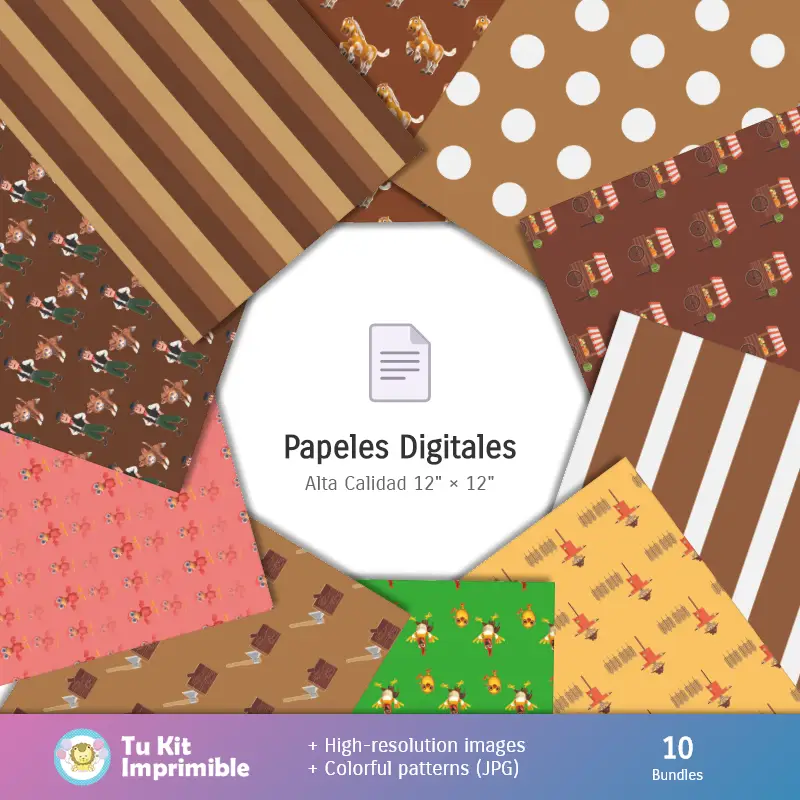 Collages | Fondos Granja de Zenón - Papeles Digitales para Decoración