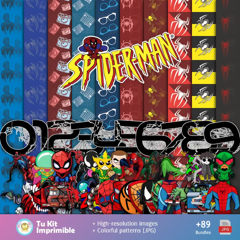 Fondos Hombre Araña - Papeles Digitales para Decoración