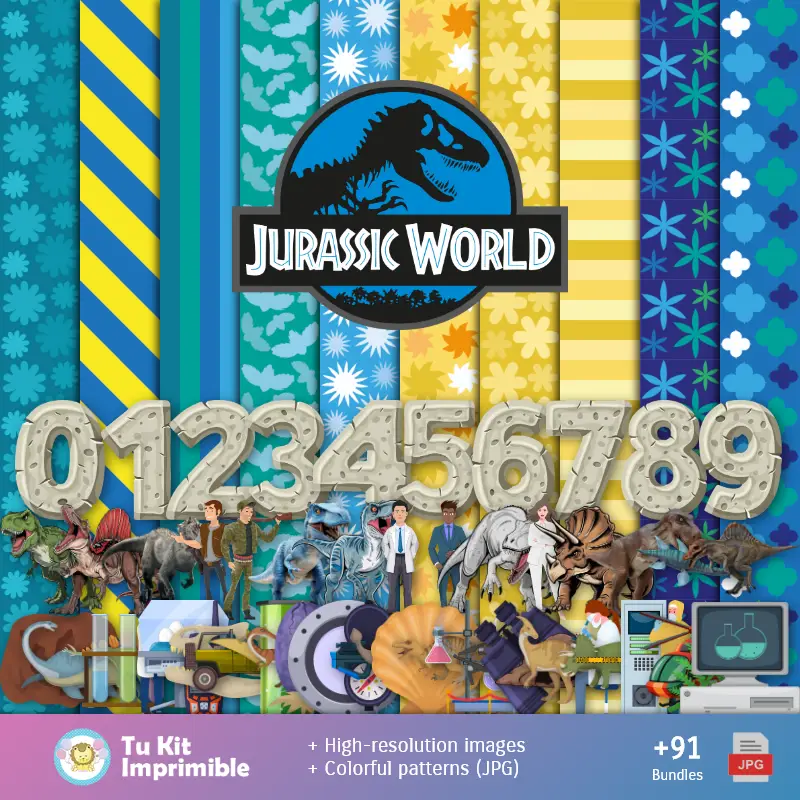 Fondos Jurassic World - Papeles Digitales para Decoración