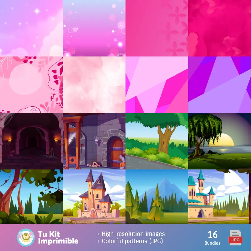 Fondos | Fondos La Bella Durmiente - Papeles Digitales para Decoración