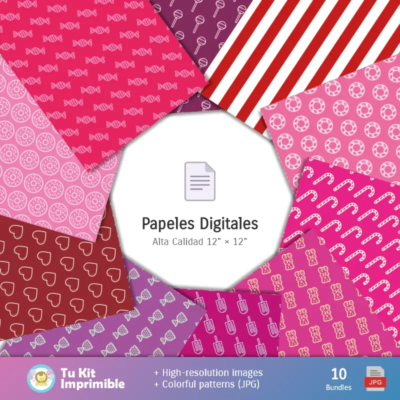 Fondos | Fondos La Caperucita Roja y El Lobo - Papeles Digitales para Decoración