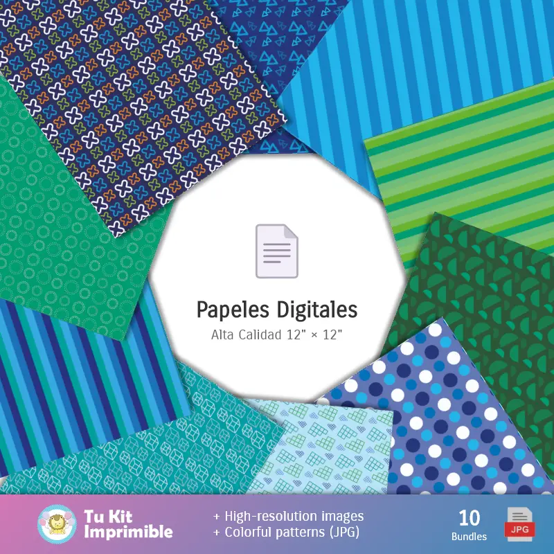 Collages | Fondos La Era de Hielo - Papeles Digitales para Decoración