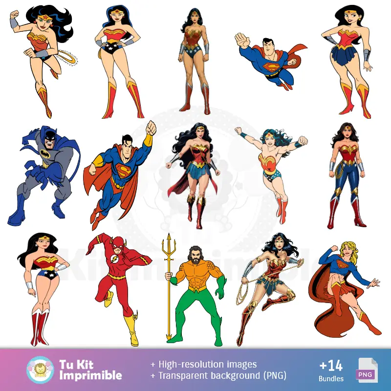 Personajes | Fondos La Mujer Maravilla - Papeles Digitales para Decoración