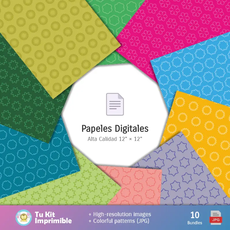 Collages | Fondos Madagascar - Papeles Digitales para Decoración