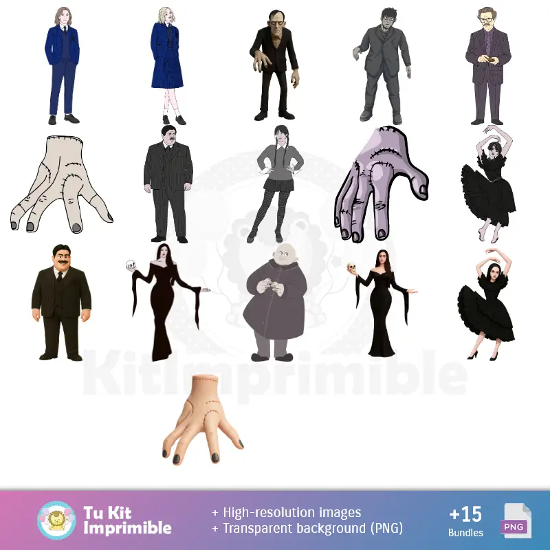 Fondos Merlina - Papeles Digitales para Decoración