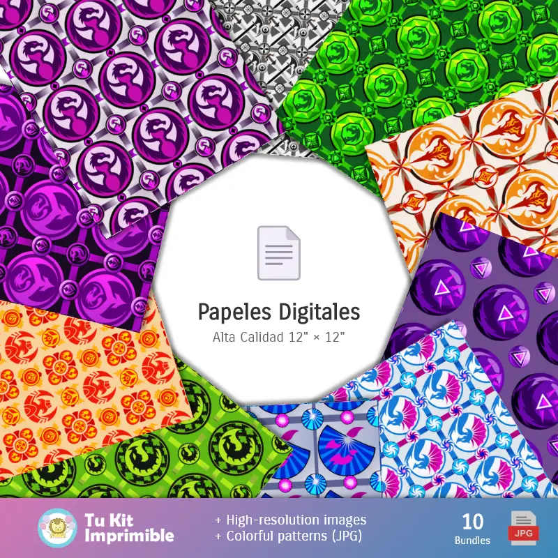 Collages | Fondos Mortal Kombat - Papeles Digitales para Decoración